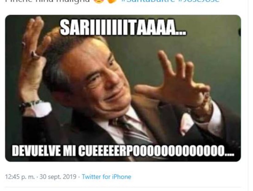 Los memes de Sara Sosa por el paradero del cuerpo de su papá José José