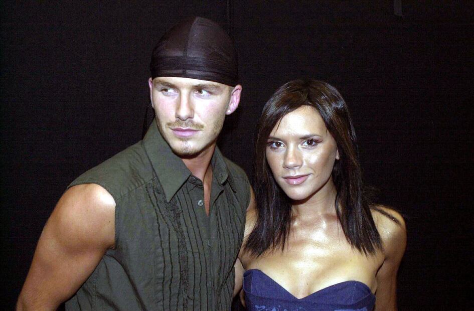 David Beckham y Victoria Beckham en la fiesta de Capital FM 'Party In The Park' en 2000/Getty images.