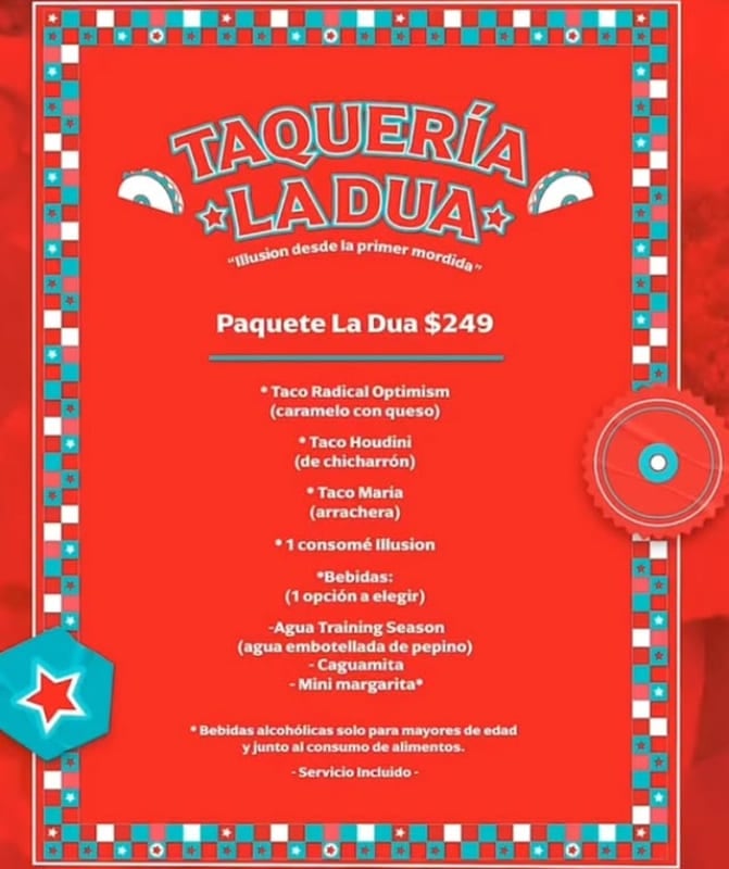 Dua Lipa abre Taquería 'La Dua'  en CDMX / Foto: Instagram