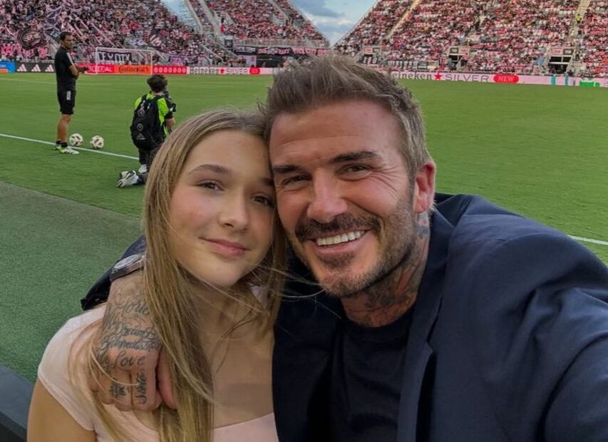 David Beckham con su hija Harper Seven / Foto: Instagram