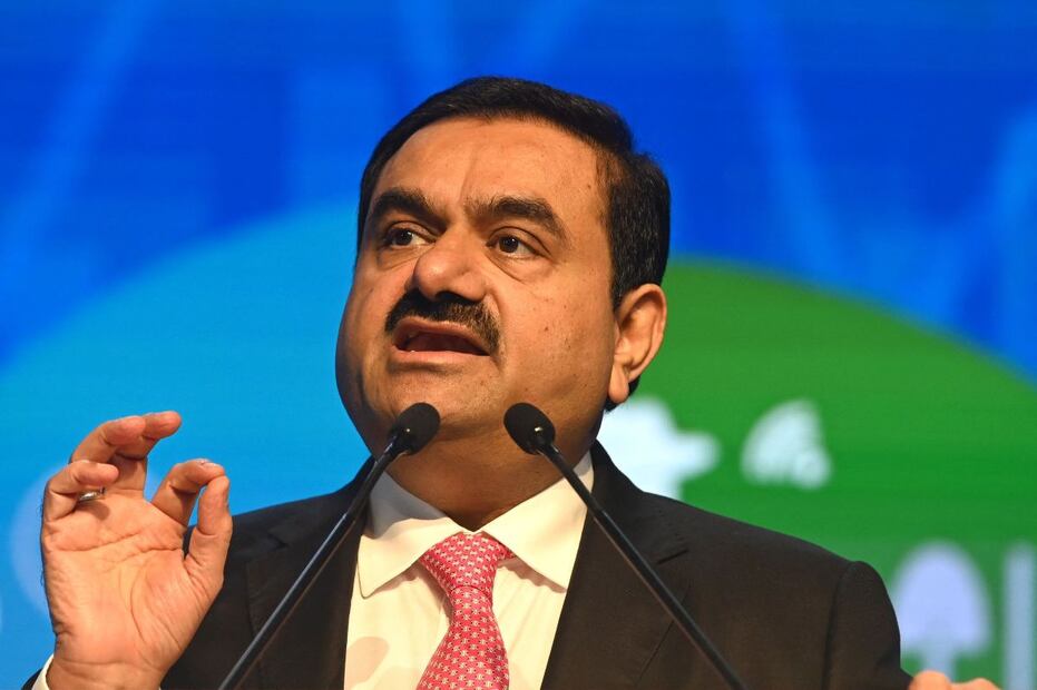 El multimillonario indio Gautam Adani ve evaporar su fortuna