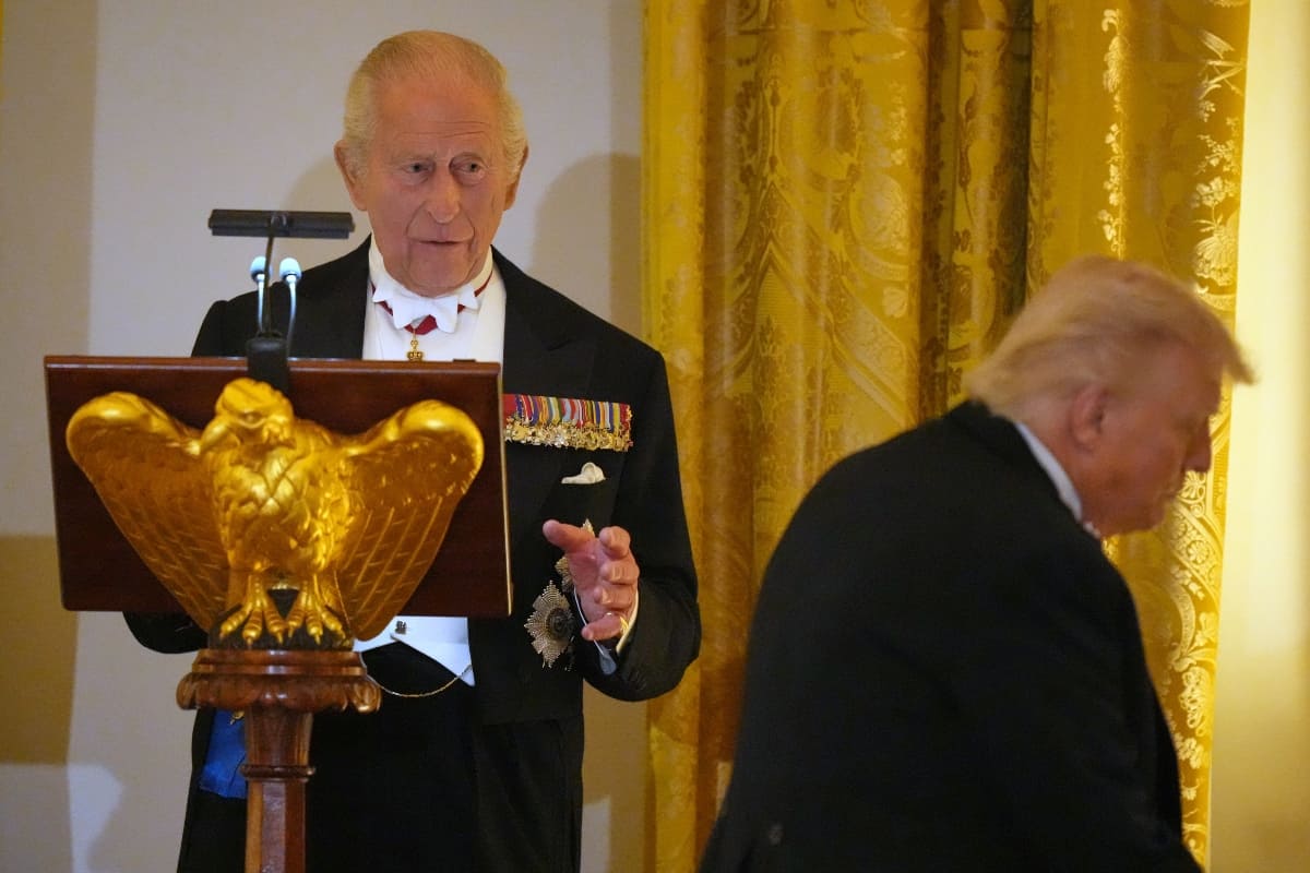 El rey Carlos III y el presidente Donald Trump / Foto: AP