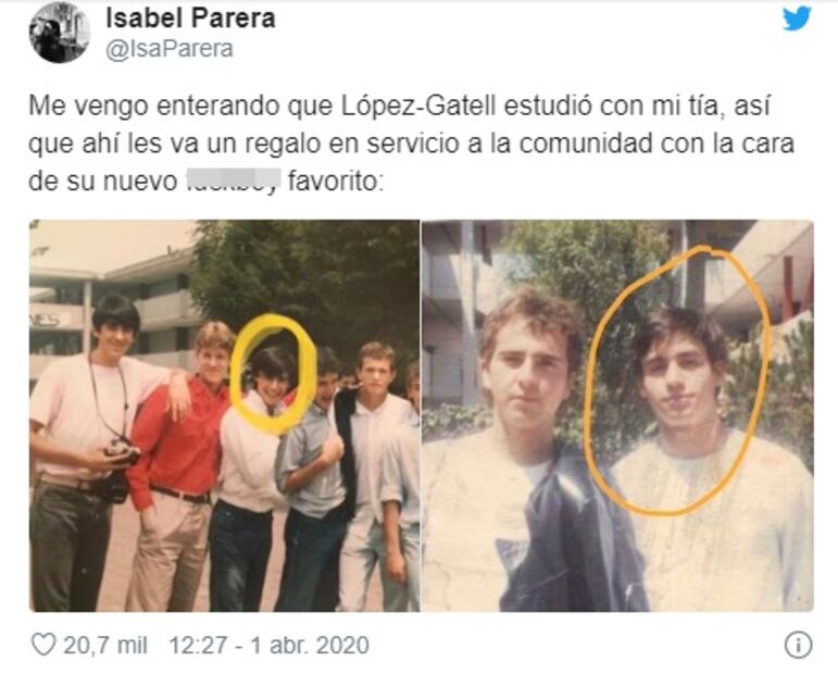 Filtran fotos de Hugo López-Gatell en su juventud y enciende la web