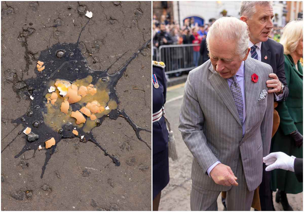 Esto fue lo que exclamó el rey Carlos III tras recibir huevazos en su contra