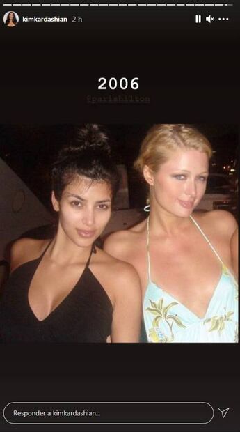 Kim Kardashian felicita a Paris Hilton con fotos de nostalgia