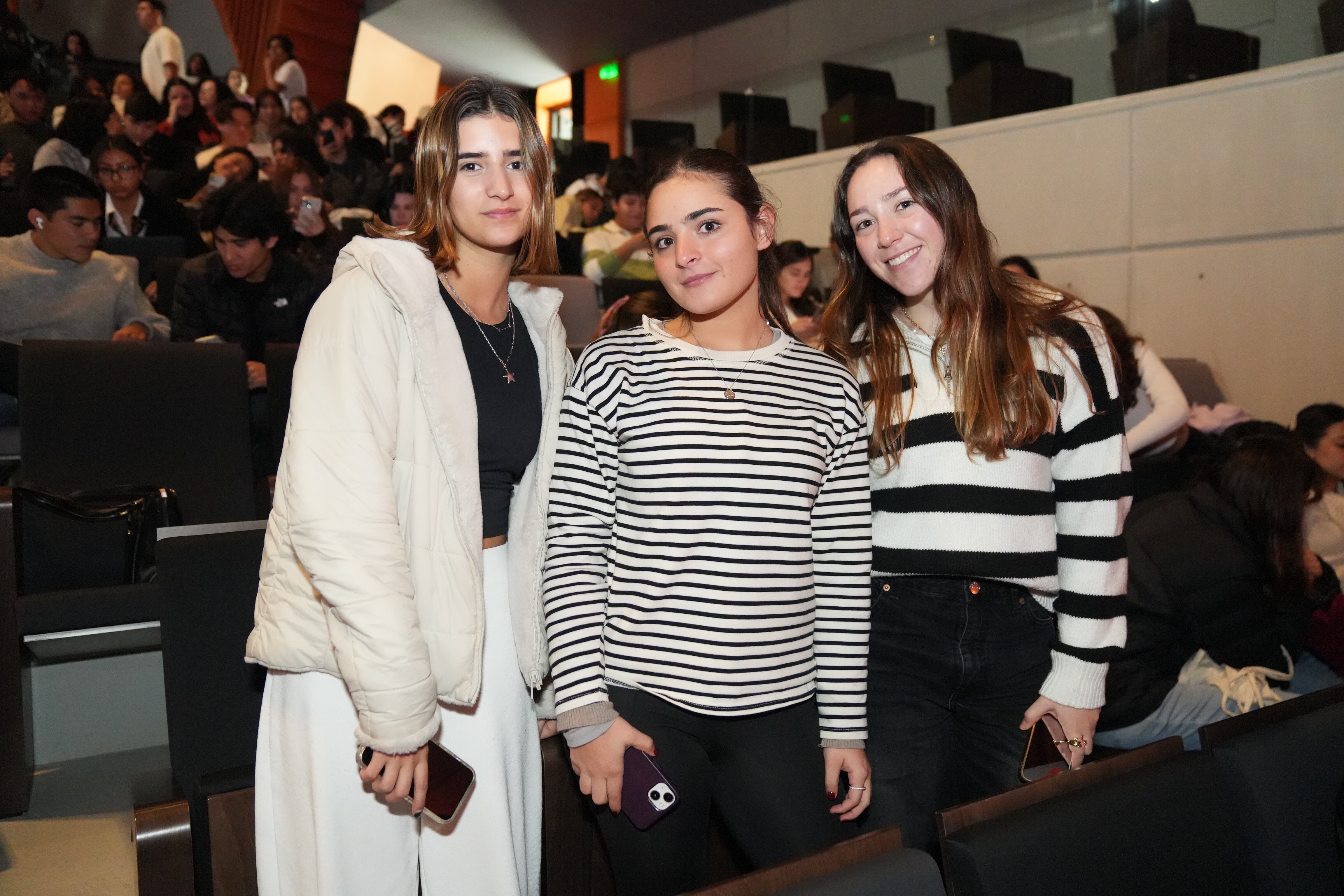 Carol Díaz, Isabella Gómez y Tamara Villaseñor. (Foto: Leonardo Gómez)