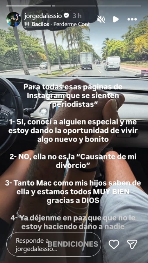 Jorge D'Alessio confirma noviazgo. (Foto: Instagram)