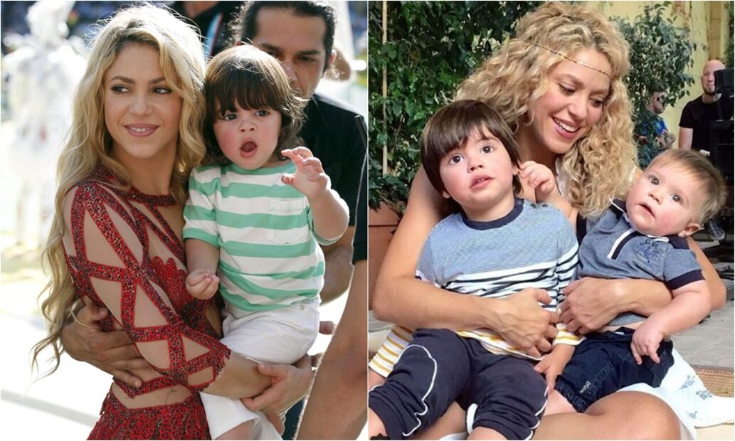 Las últimas fotos de los hijos de Shakira 