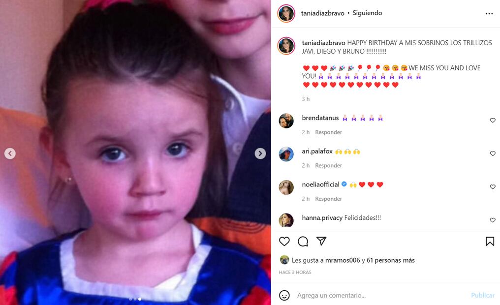 El silencioso cumpleaños de los trillizos de Inés Gómez Mont