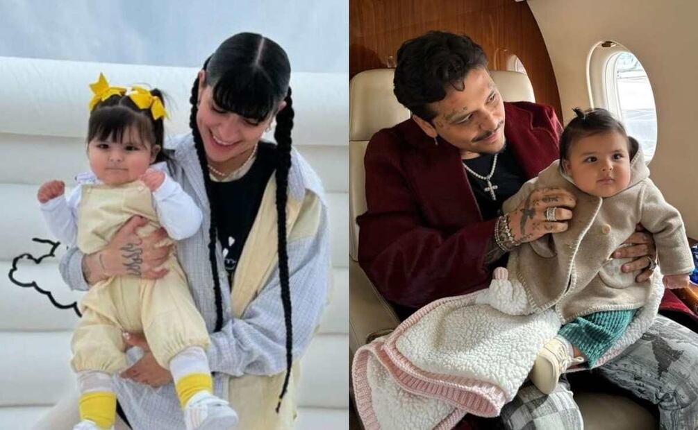 Inti, hija de Christian Nodal y Cazzu / Fotos: Instagram - @cazzu, @nodal