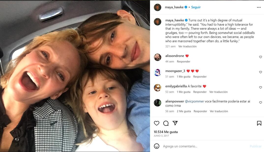 Maya Hawke y Uma Thurman / Instagram