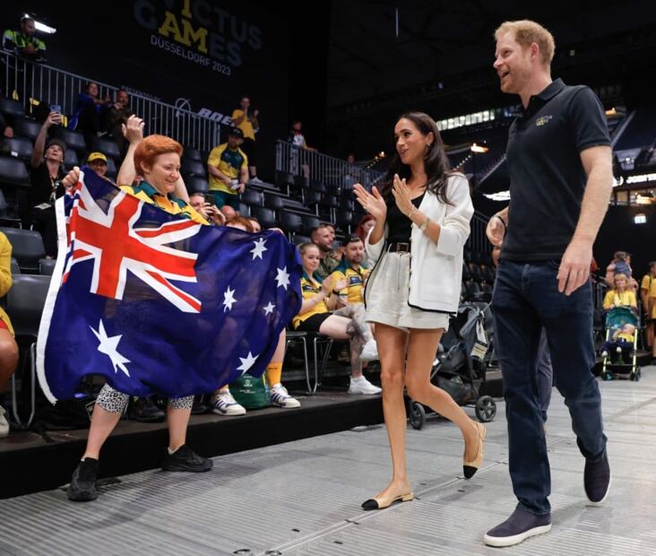 Meghan Markle y el príncipe Harry en los Invictus Games 2023, celebrados en Düsseldorf, Alemania / AFP