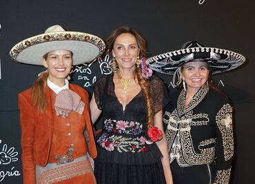 Petra Nemcova, Alejandra Alemán y Sandra García Sanjuán en la fiesta charra en beneficio de Niños en Alegría