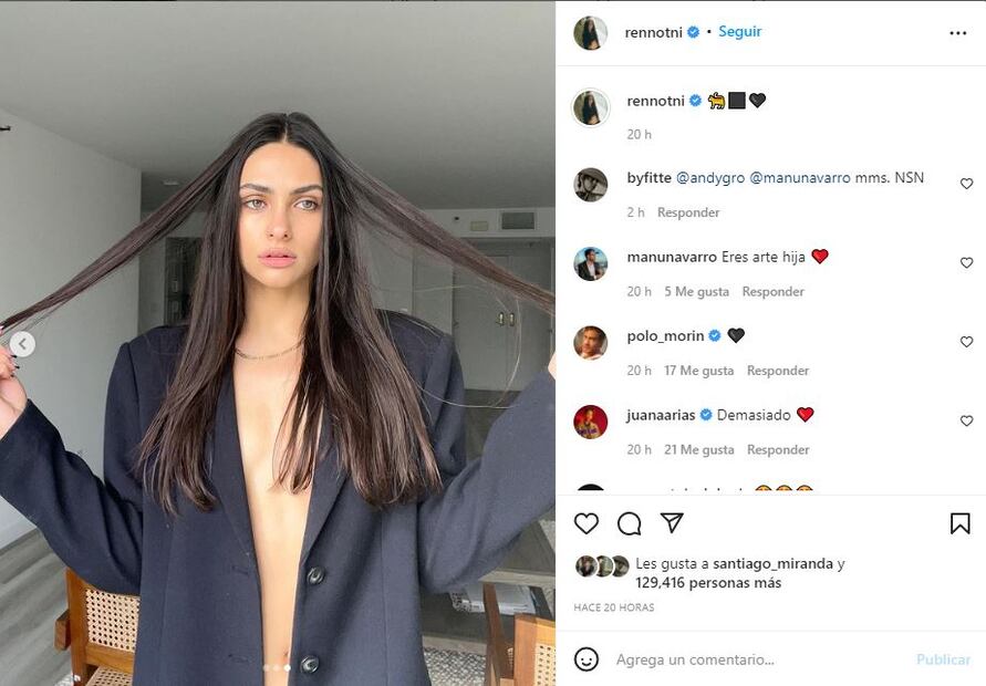 Renata Notni al borde de la censura en Instagram con estas fotos