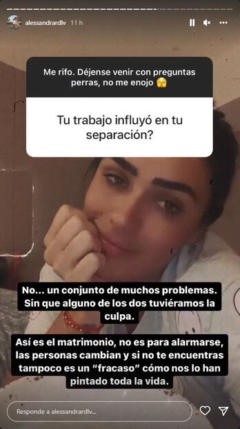 Alessandra Rojo de la Vega confirma que se separó de Emmanuel Grey