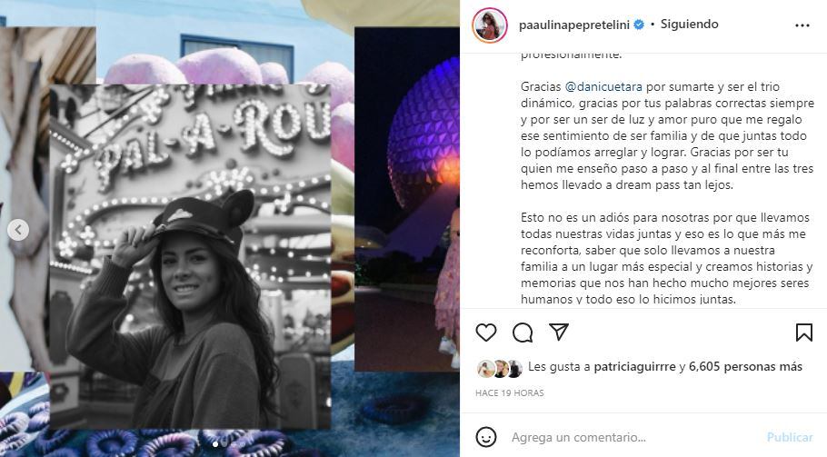 Paulina Peña deja “Dream Pass”, empresa que fundó hace dos años