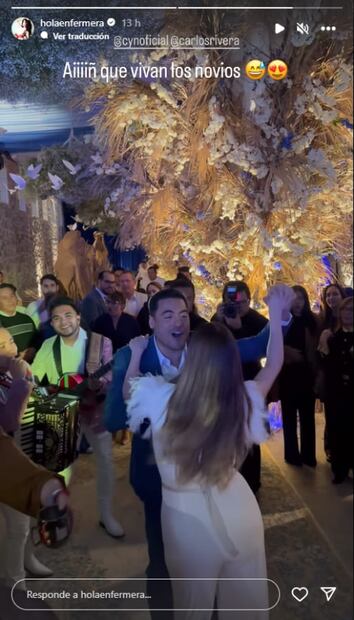 Carlos Rivera y Cynthia Rodríguez en el bautizo de su hijo León / Instagram