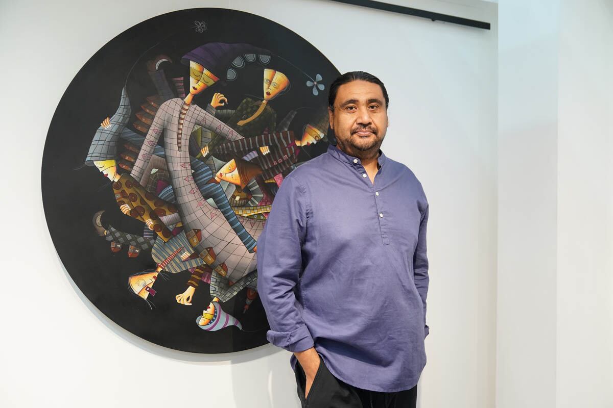 El artista Omar Huerta. (Foto: Héptor Arjona)