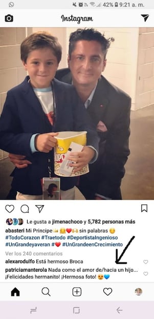 Paty Manterola, ex de Luismi, sigue llamando “hermanito” a Alex Basteri 