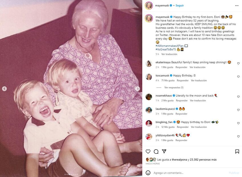 Elon Musk y su hermana Tosca Musk / Instagram