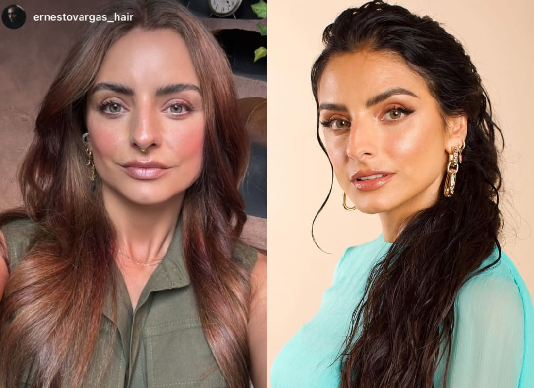 El antes y ahora en el look de Aislinn Derbez / Foto: Instagram