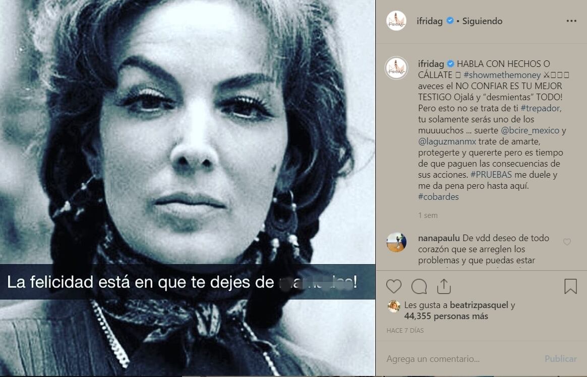 "Me duele que mi mamá se hospeda en el mismo hotel con mi ex", Frida Sofía se despide de Alejandra Guzmán 