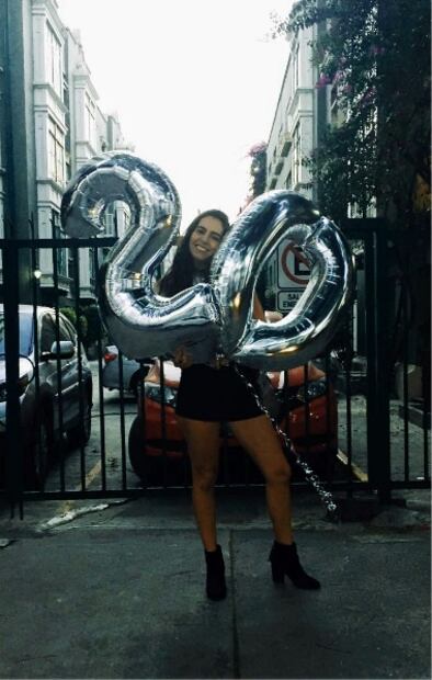 El cumple número 20 de Camila Valero Salas, la media hermana de Michelle Salas