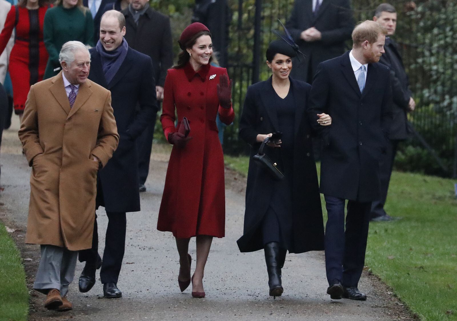 Los looks navideños de Kate Middleton y Meghan Markle