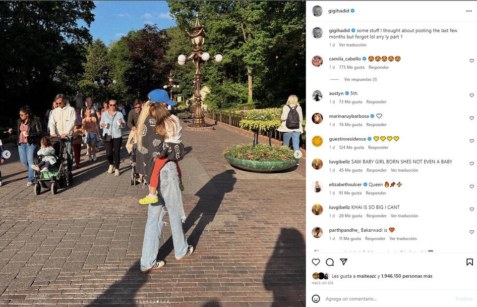 Gigi Hadid comparte algunas fotos recientes de si hija Khai / Instagram