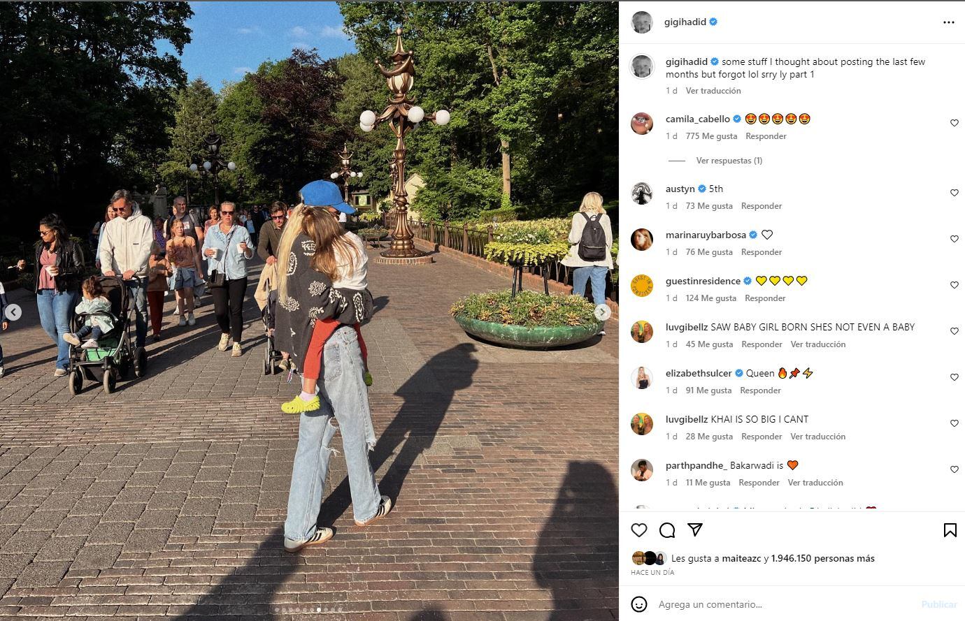 Gigi Hadid comparte algunas fotos recientes de si hija Khai / Instagram