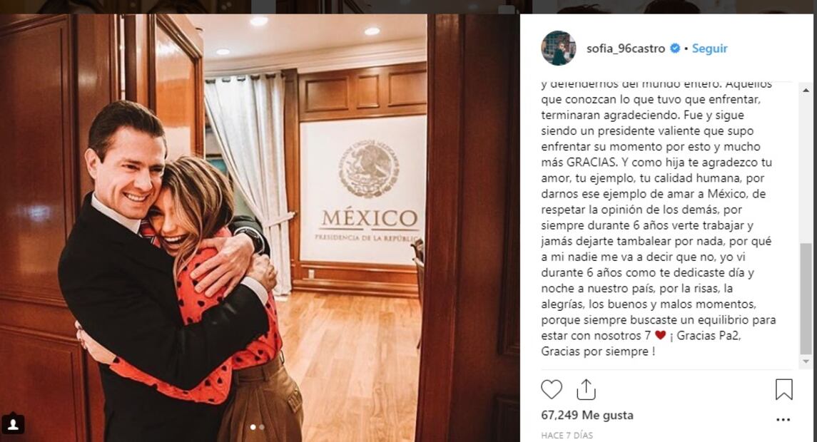 "Sigue volando Gaviota, con esas alas tan grandes que tienes": Sofía Castro dedica mensaje a su mamá Angélica Rivera