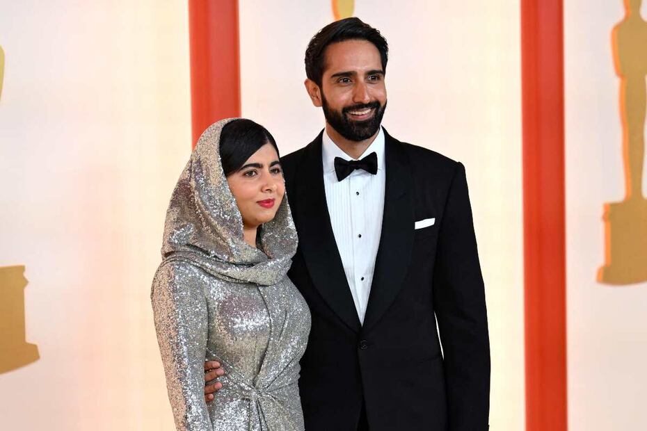 Malala Yousafzai, orgullosa y brillante en los Oscar 2023; compite por una estatuilla