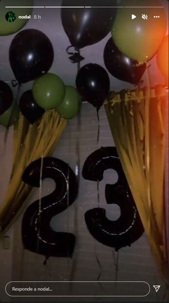 Belinda le organizó un festejo precumpleañero a Christian Nodal