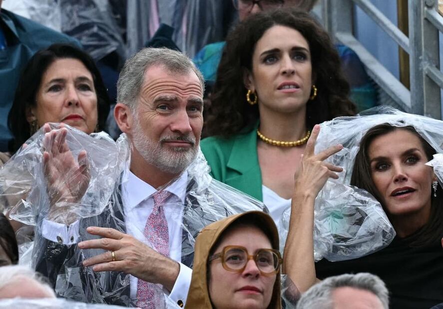 El rey Felipe VI y Letizia de España en la inauguración de los Juegos Olímpicos de París 2024 / Foto: AFP
