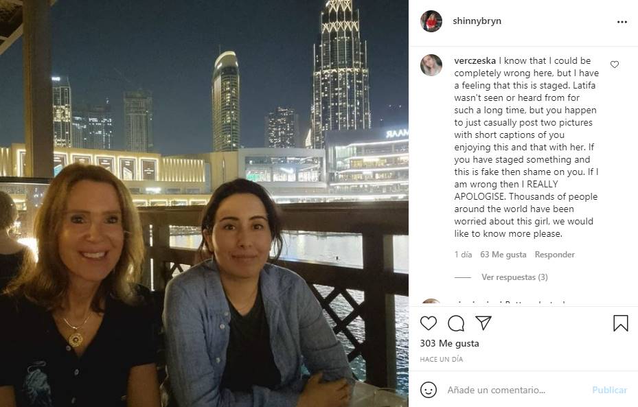 Sale a la luz otra foto de la princesa Latifa, hija del emir de Dubai, tras presiones de la ONU