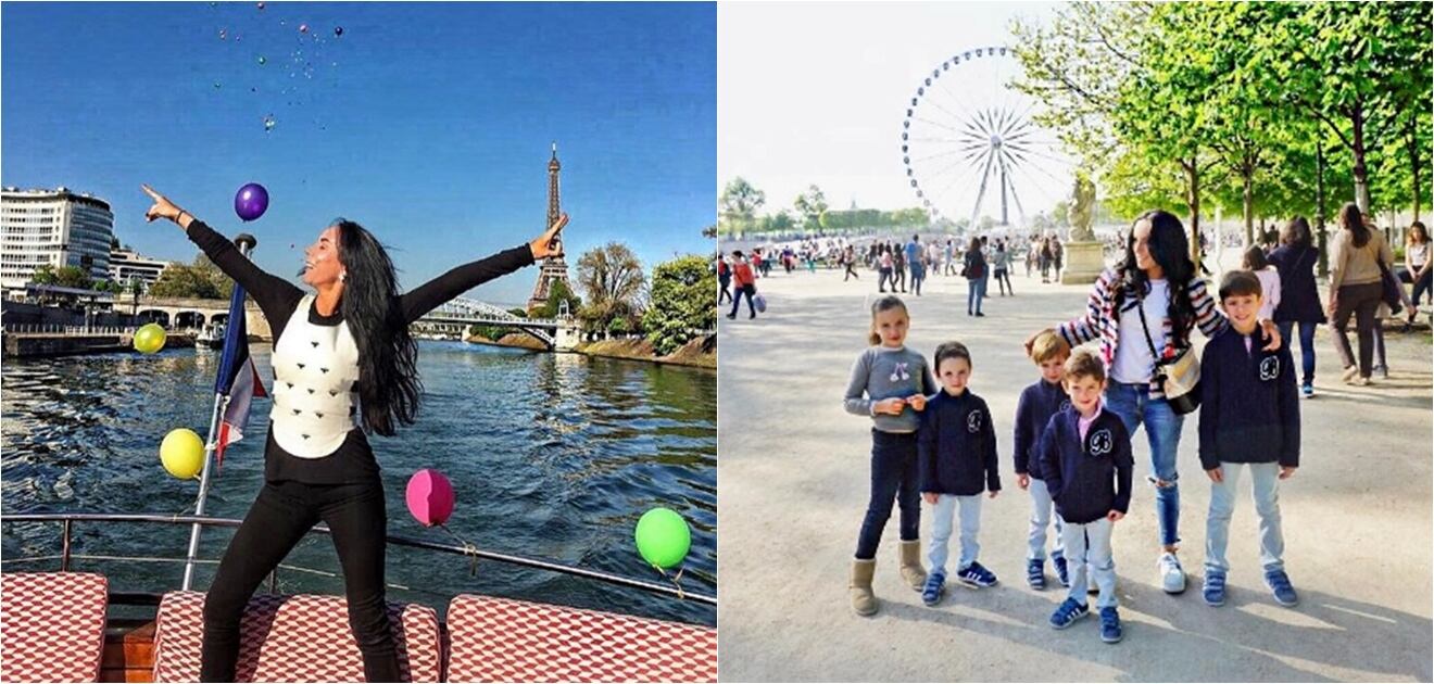 <p>Inés Gómez Mont disfruta de París con su familia. <strong>(Fotos: Instagram) &nbsp;</strong></p>
