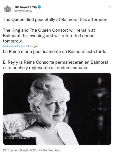 Muere la reina Isabel II a los 96 años
