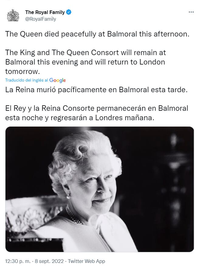 Muere la reina Isabel II a los 96 años