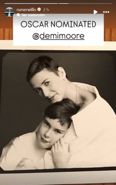 Rumer, hija de Demi Moore y Bruce Willis, reacciona a la nominación / Foto: Instagram