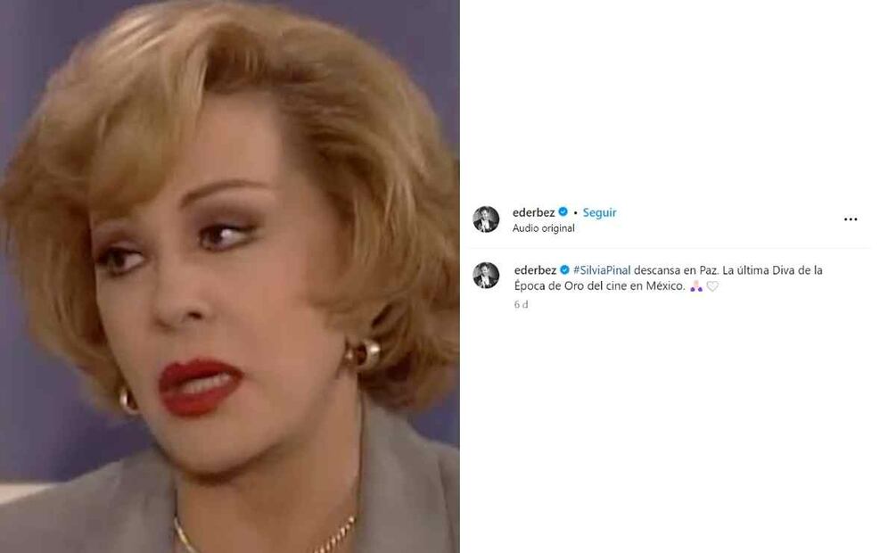 Eugenio Derbez dedicó un mensaje en redes sociales a Silvia Pinal tras su fallecimiento / Foto: Captura