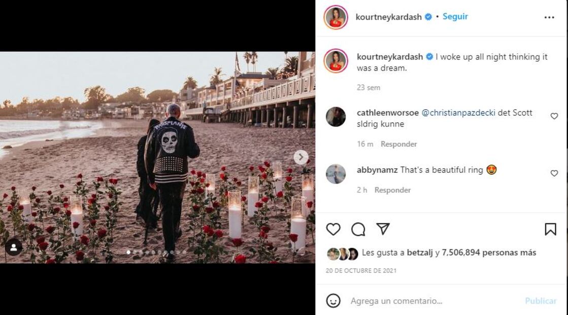 Kourtney Kardashian y Travis Barker ya se casaron en Las Vegas