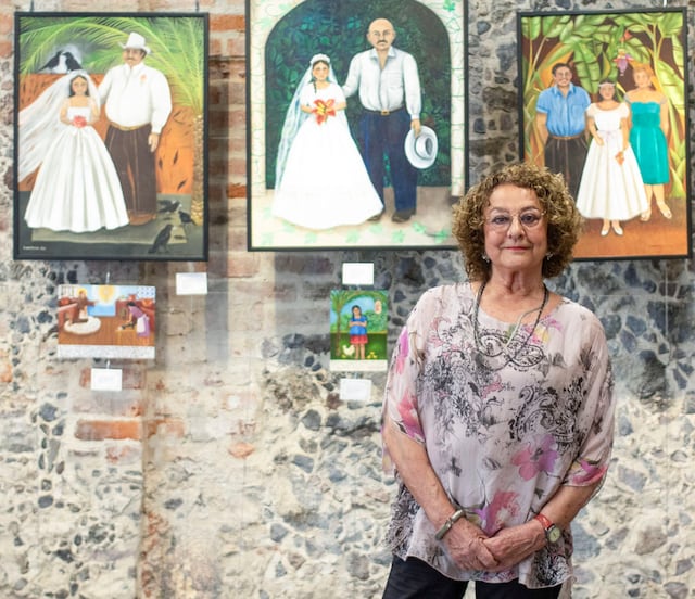 El colectivo 50más1 CDMX visita la muestra "Niñas Vendidas"