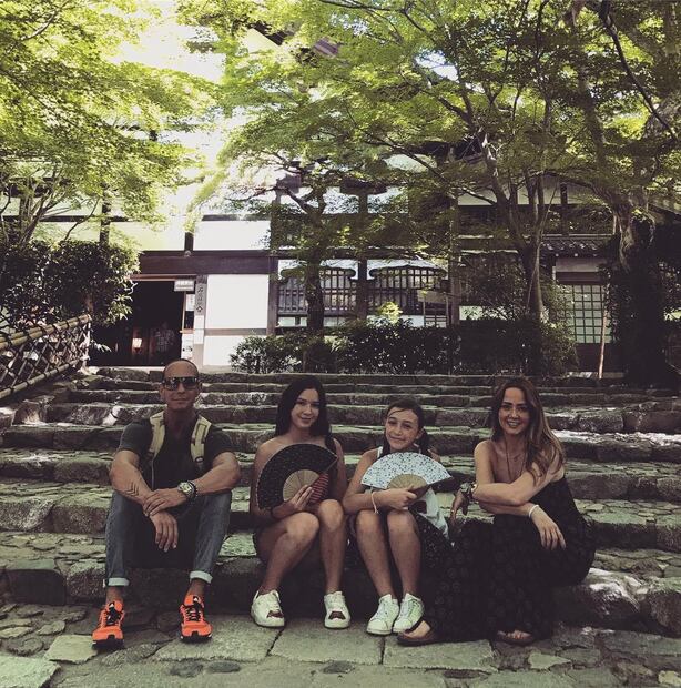 El viaje a Japón de Andrea Legarreta y sus hijas