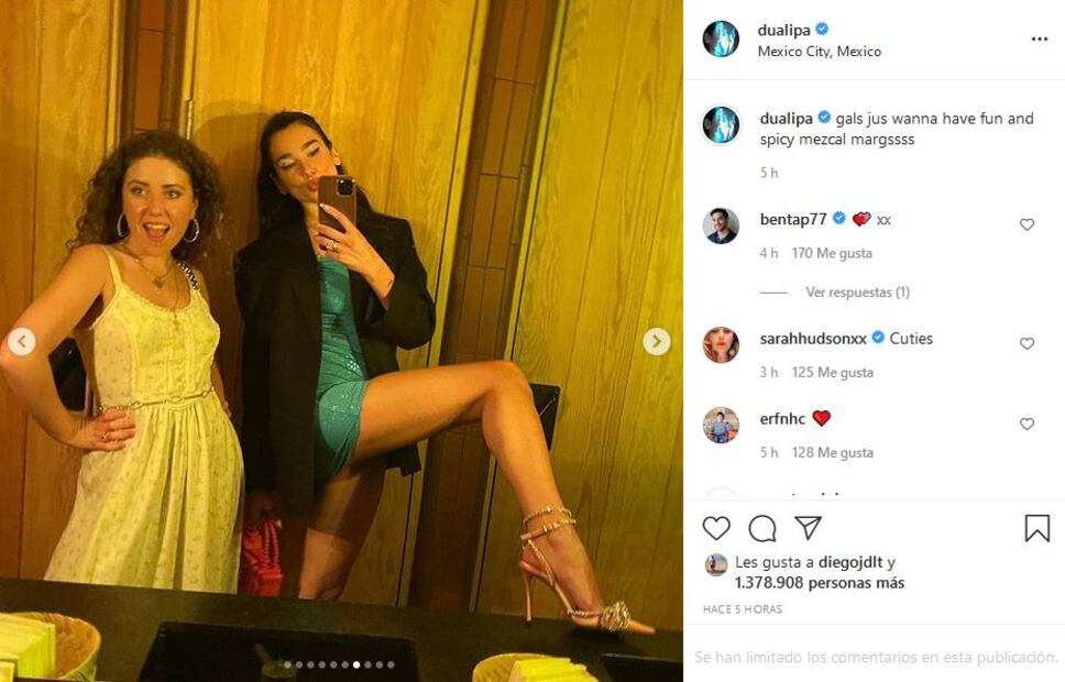Dua Lipa disfruta la fiesta en su reciente visita a México