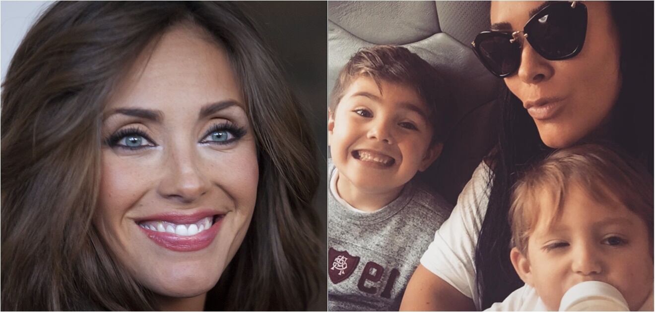 <p>Anahí compartió una fotografía con sus sobrinos Santiago y Patricio.<strong> (Fotos: Instagram, Archivo El Universal)</strong></p>
