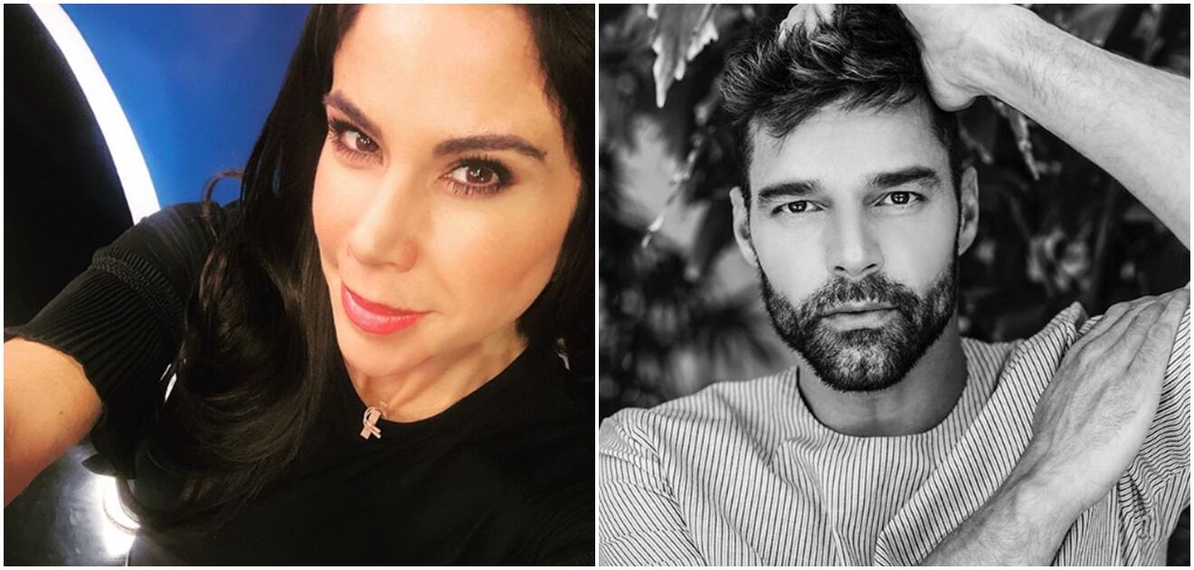Paola Rojas feliz y radiante en el concierto de Ricky Martin 