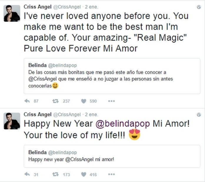 El álbum romántico de Belinda y Criss Angel 