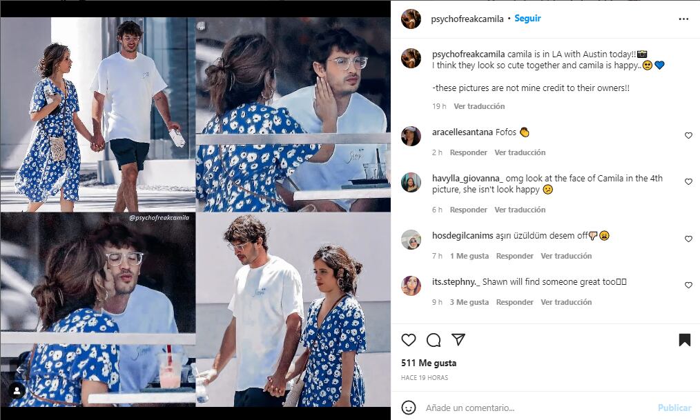 Camila Cabello presume a nuevo novio en el cumpleaños de Shawn Mendes