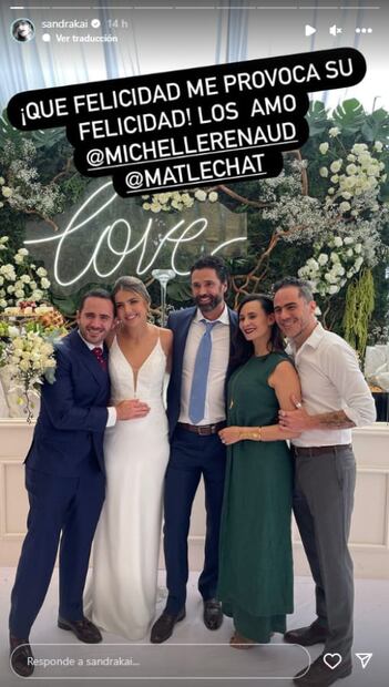 La boda de Michelle Renaud y Matías Novoa / Instagram