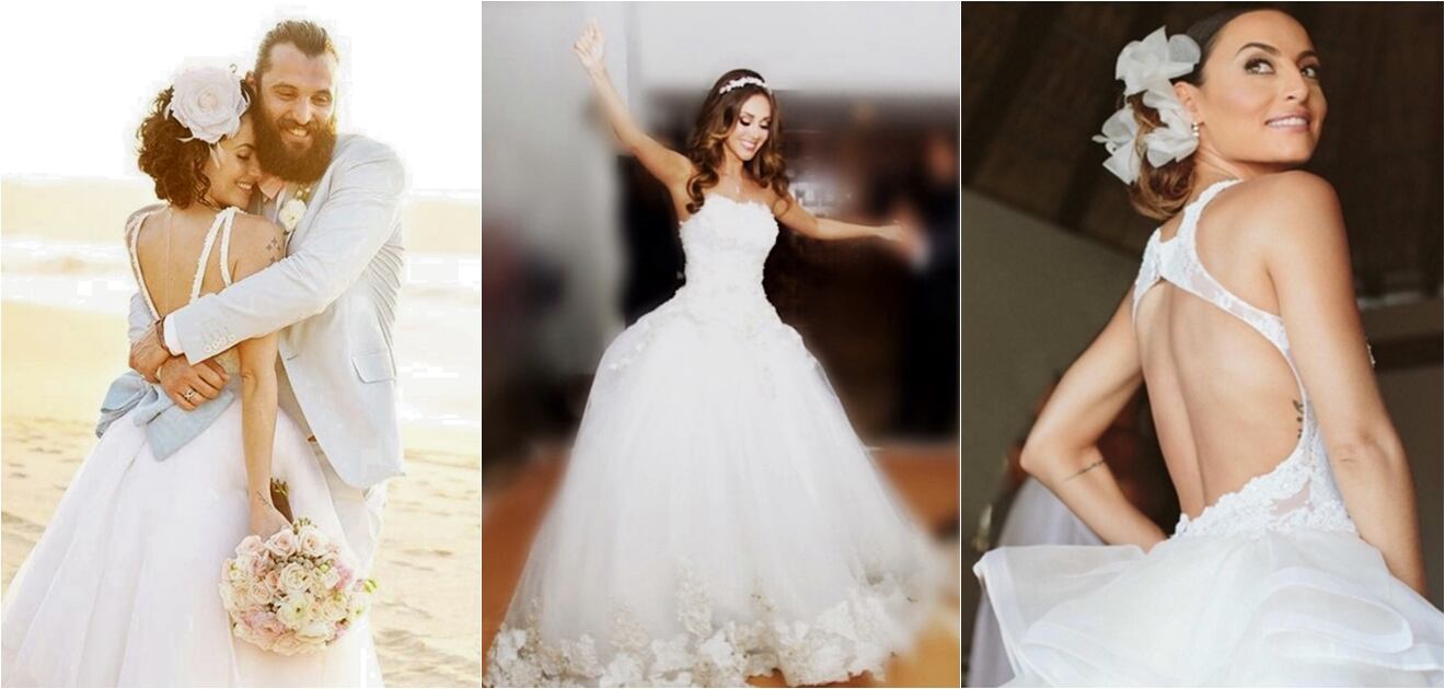 <p>Socialités y famosas que eligieron a Benito Santos para vestirse el día de su boda. <strong>(Fotos: Instagram)</strong></p>

<p>&nbsp;</p>
